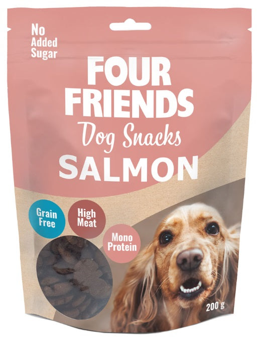 FourFriends: hundesnacks med laks (kornfri)
