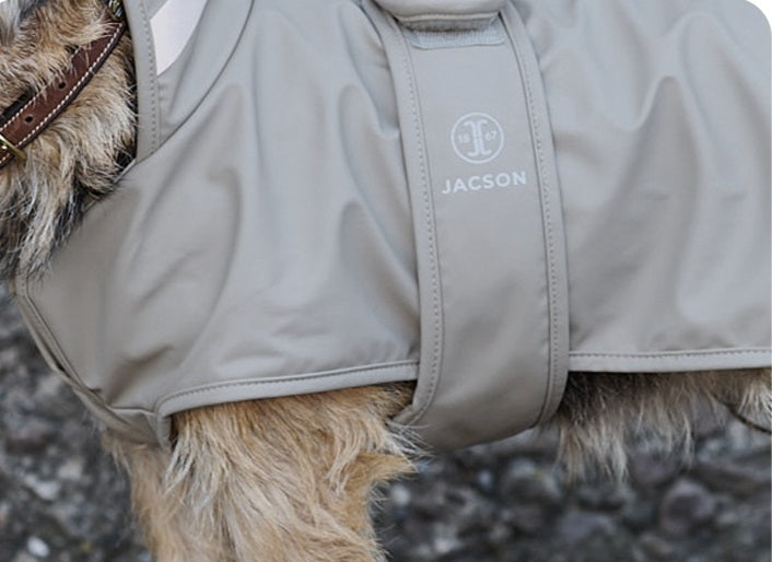 Jacson: "Barbro" regndekken, strl: 20cm - 25cm - 30cm (beige)