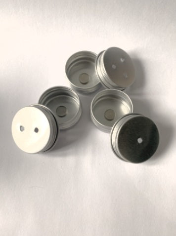 3pk metallbokser med magneter (sølv)