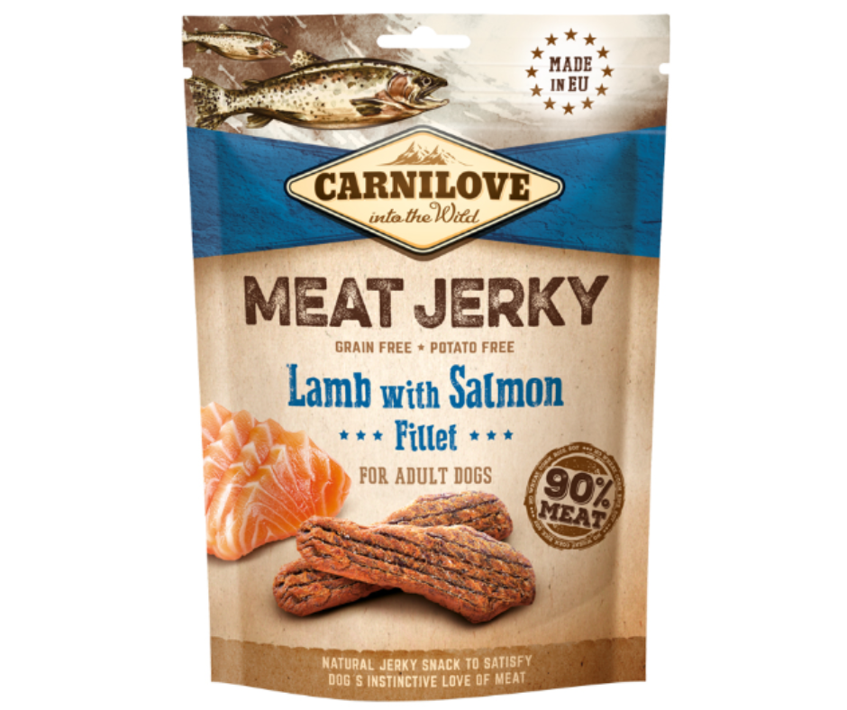 Carnilove: Meat jerky - Lam og laks (kornfri)
