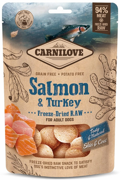CARNILOVE Frystørket laks & kalkun